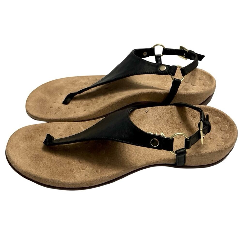 Vionic Black Sandals With Adjustable Strap And Cu… - image 1